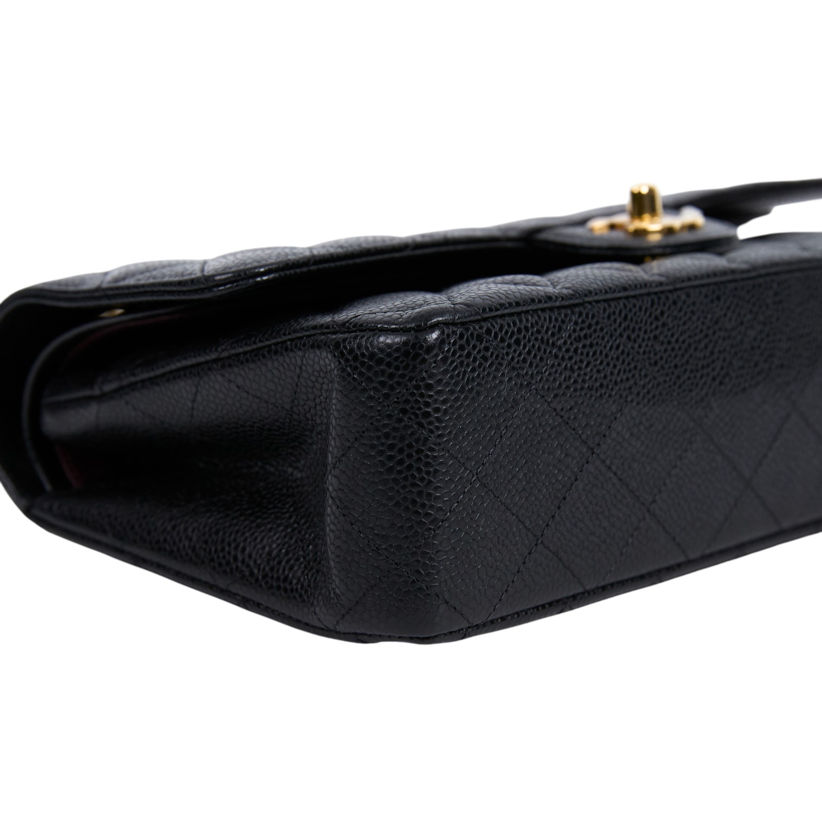 香奈兒 CHANEL CF 經典 11.12 口蓋包 A01112 晶片款 黑金荔枝COCO25 防塵袋/原廠盒子