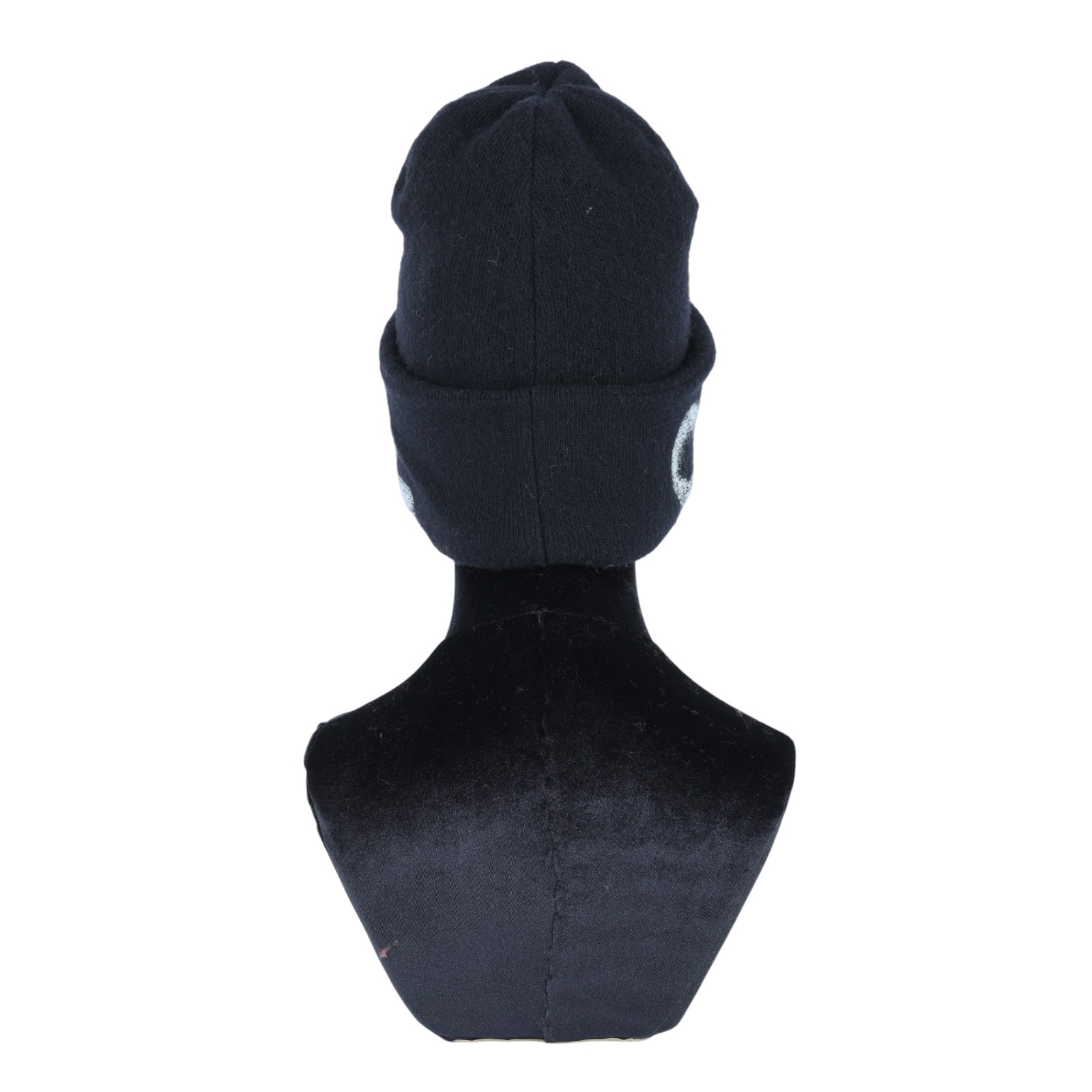 香奈兒 CHANEL LOGO 帽子 毛帽  黑灰LOGO毛帽 無附屬品