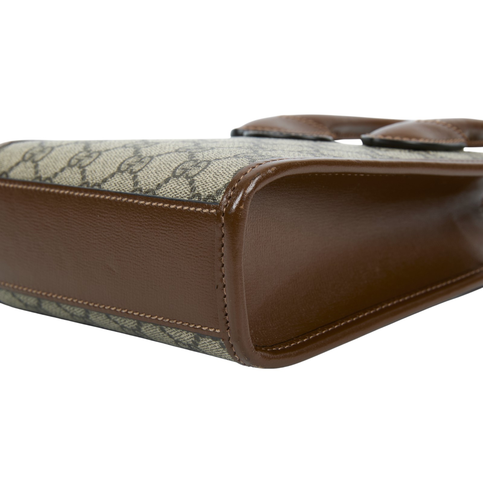 古馳 GUCCI Interlocking G 迷你 手提袋 671623 92TCG 咖INTERLOCKING琴譜 無附屬品