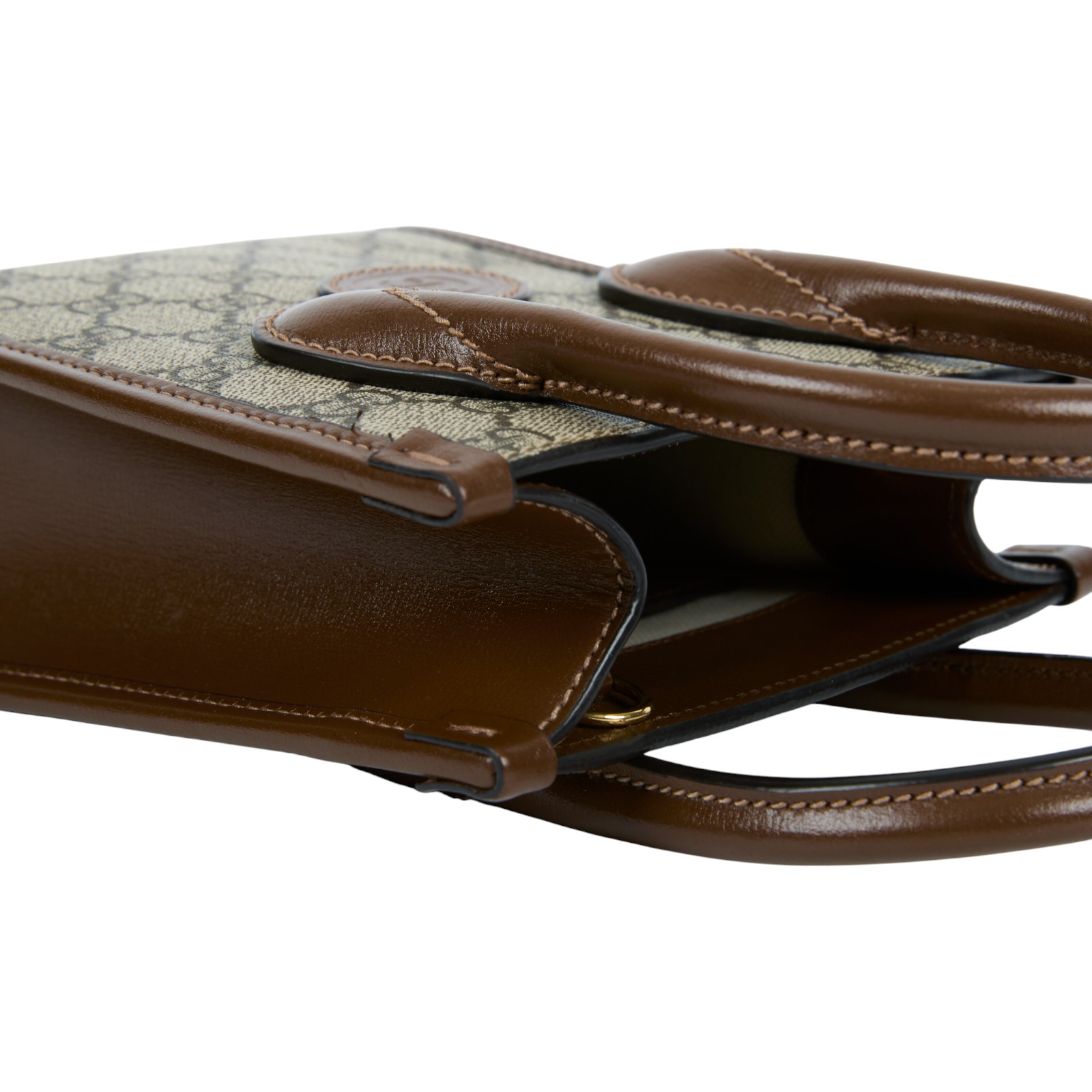 古馳 GUCCI Interlocking G 迷你 手提袋 671623 92TCG 咖INTERLOCKING琴譜 無附屬品