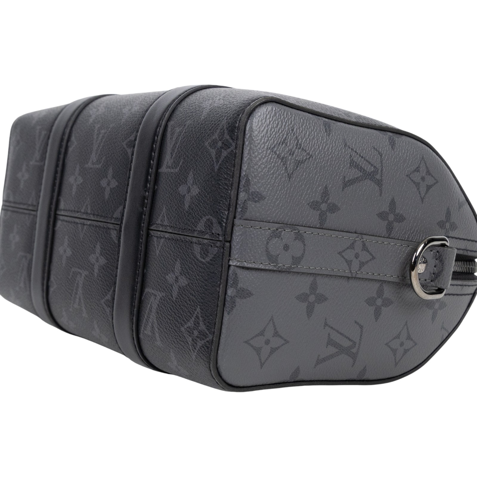 路易威登 LOUIS VUITTON City Keepall Eclipse帆布 拉鍊 斜背包 黑色 M45936 晶片款  原廠盒子/背帶/吊牌