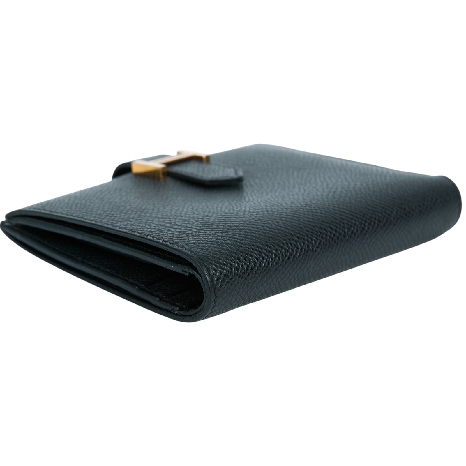 愛馬仕 Hermes Bearn 短夾 BEARN  黑玫金BEARN短夾 原廠盒子