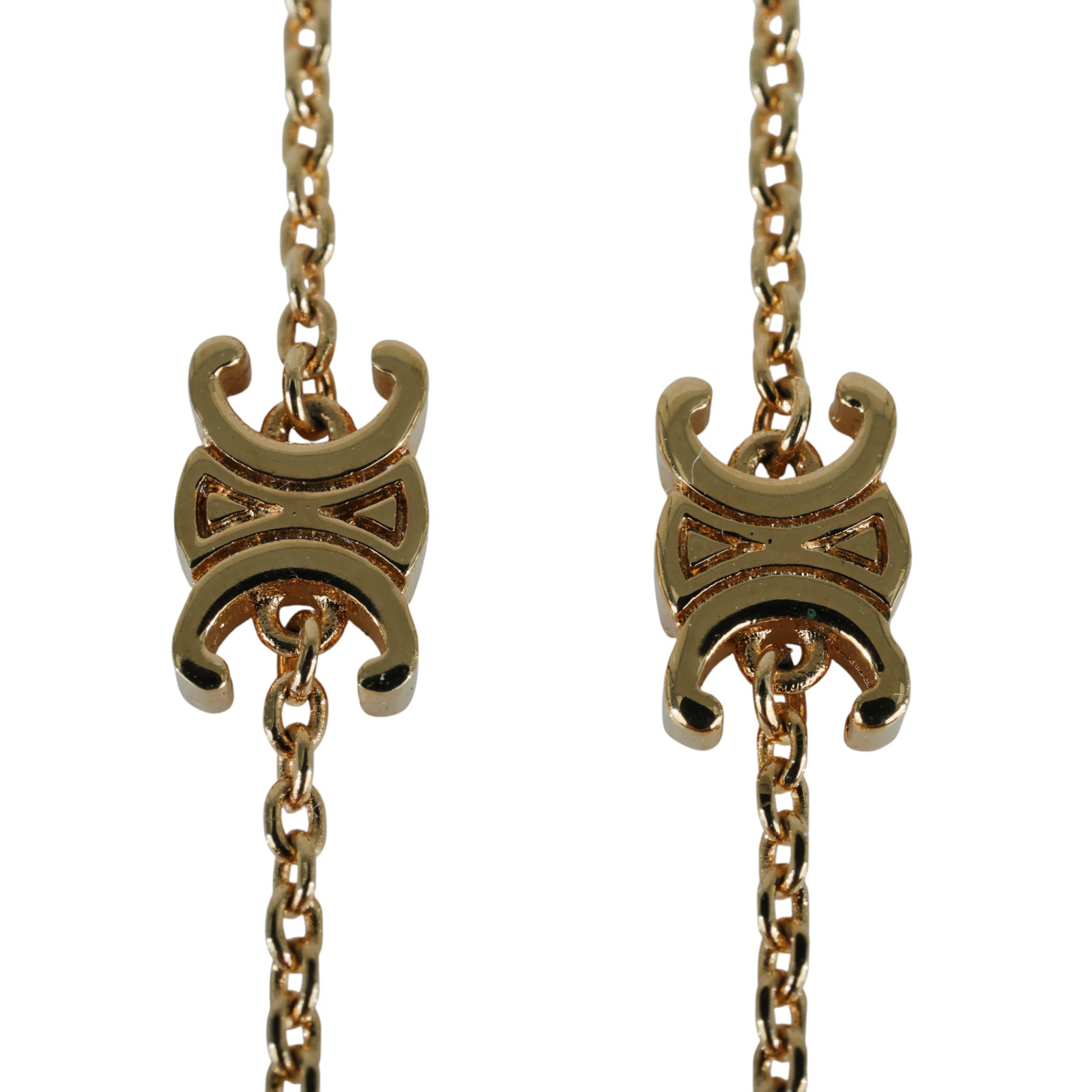 思琳 CELINE Triomphe 金色飾面 黃銅 迷你手鐲 460MT6BRA 金色凱旋手鍊 原廠盒子/防塵袋