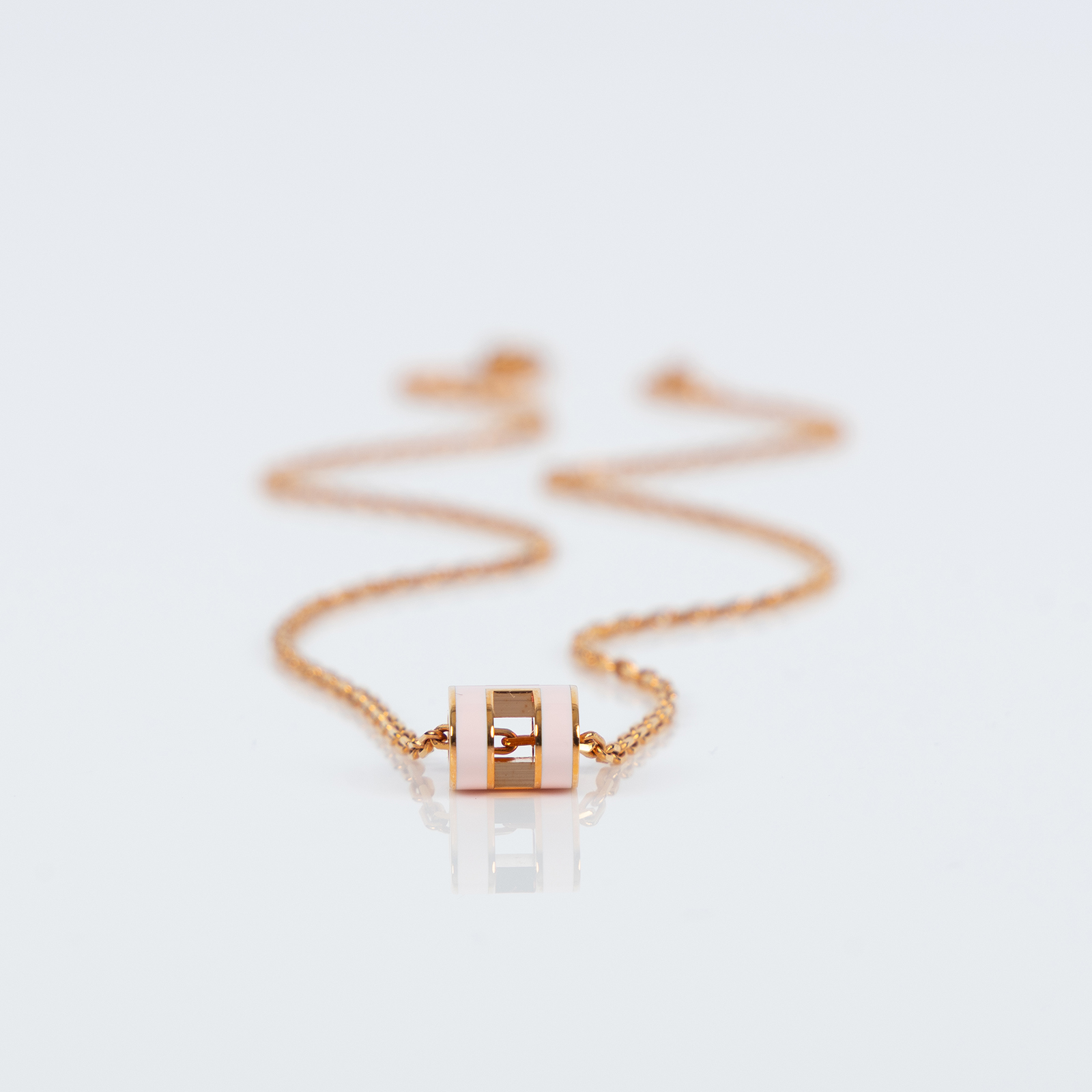 愛馬仕 Hermes Mini Pop H 墜飾  糖衣粉 H147992FO85 ST 02 34 粉玫瑰金MINI POP H項鍊 原廠盒子/防塵袋