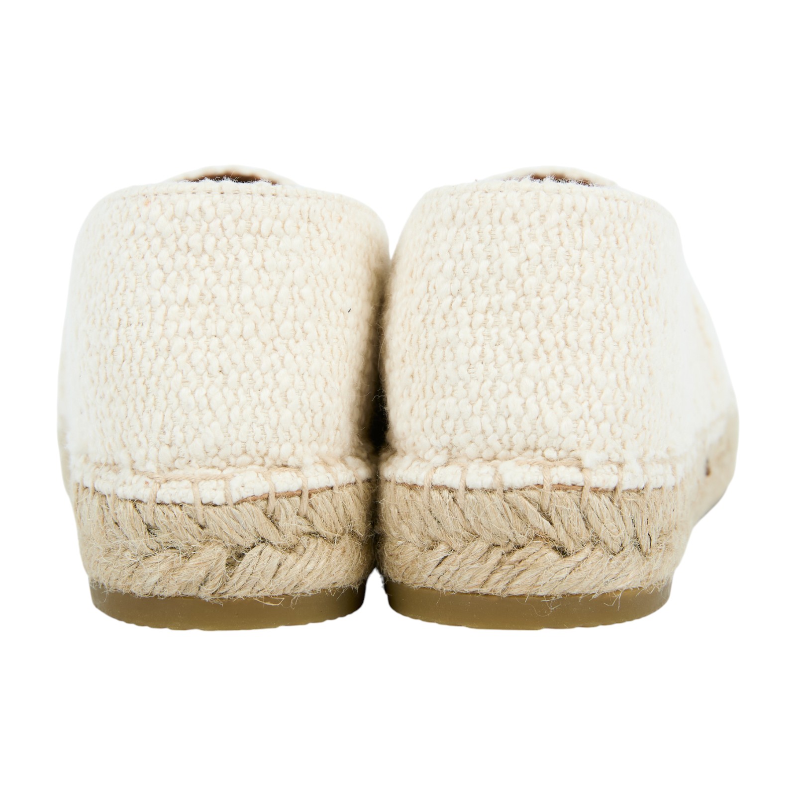 思琳 CELINE Les Espadrilles 漁夫鞋 354432278C_38 米白凱旋門草編鞋#38 原廠盒子/防塵袋