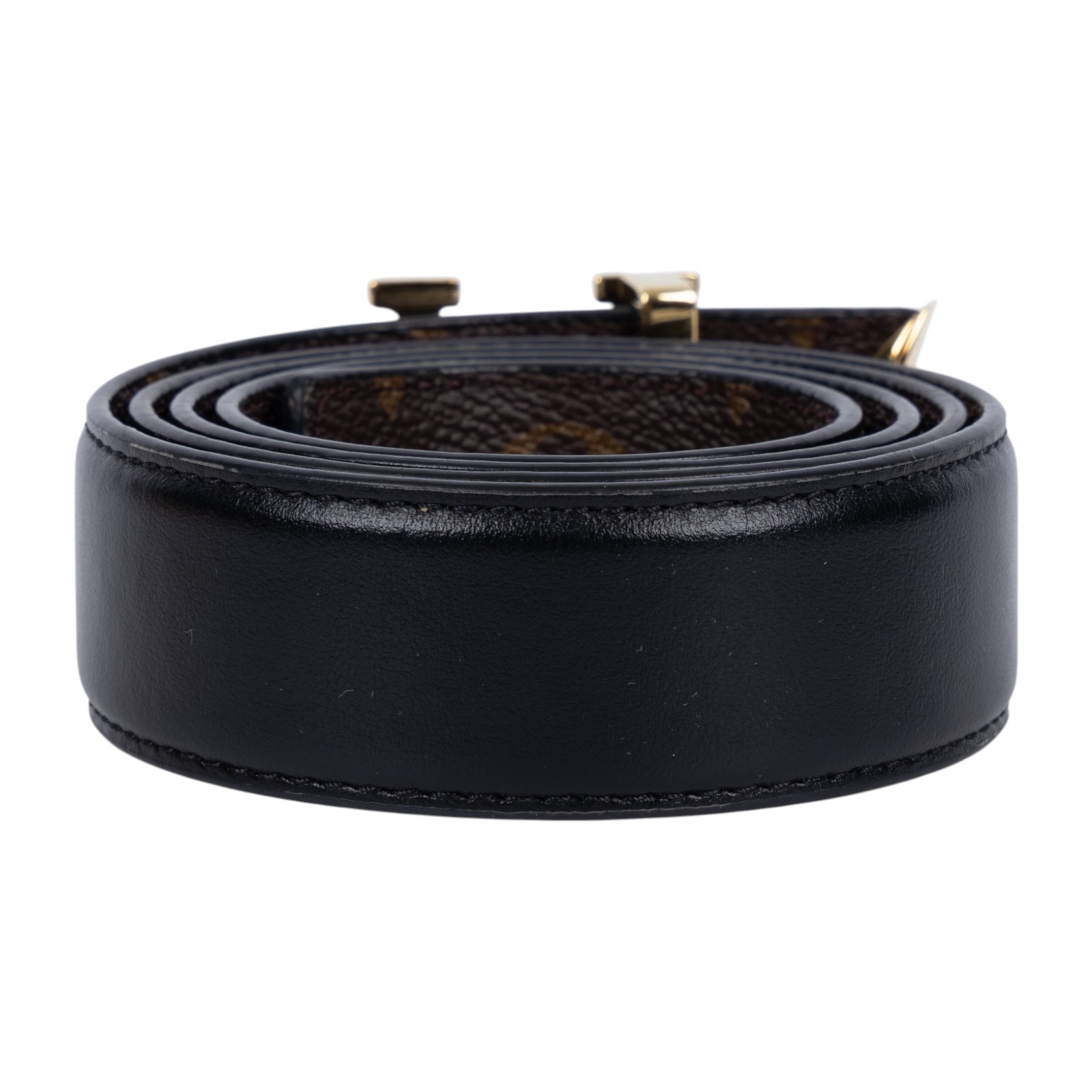 路易威登 LOUIS VUITTON Pretty LV 30毫米 雙面皮帶 M0699W 黑原花雙面皮帶#80 原廠盒子/防塵袋/購買證明