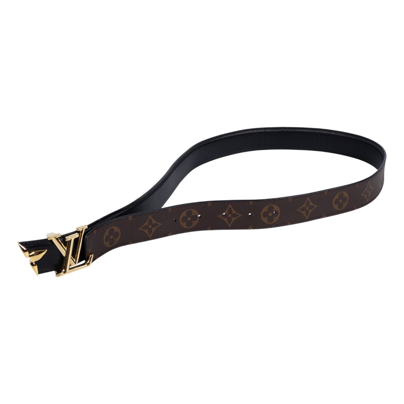 路易威登 LOUIS VUITTON Pretty LV 30毫米 雙面皮帶 M0699W 黑原花雙面皮帶#80 原廠盒子/防塵袋/購買證明