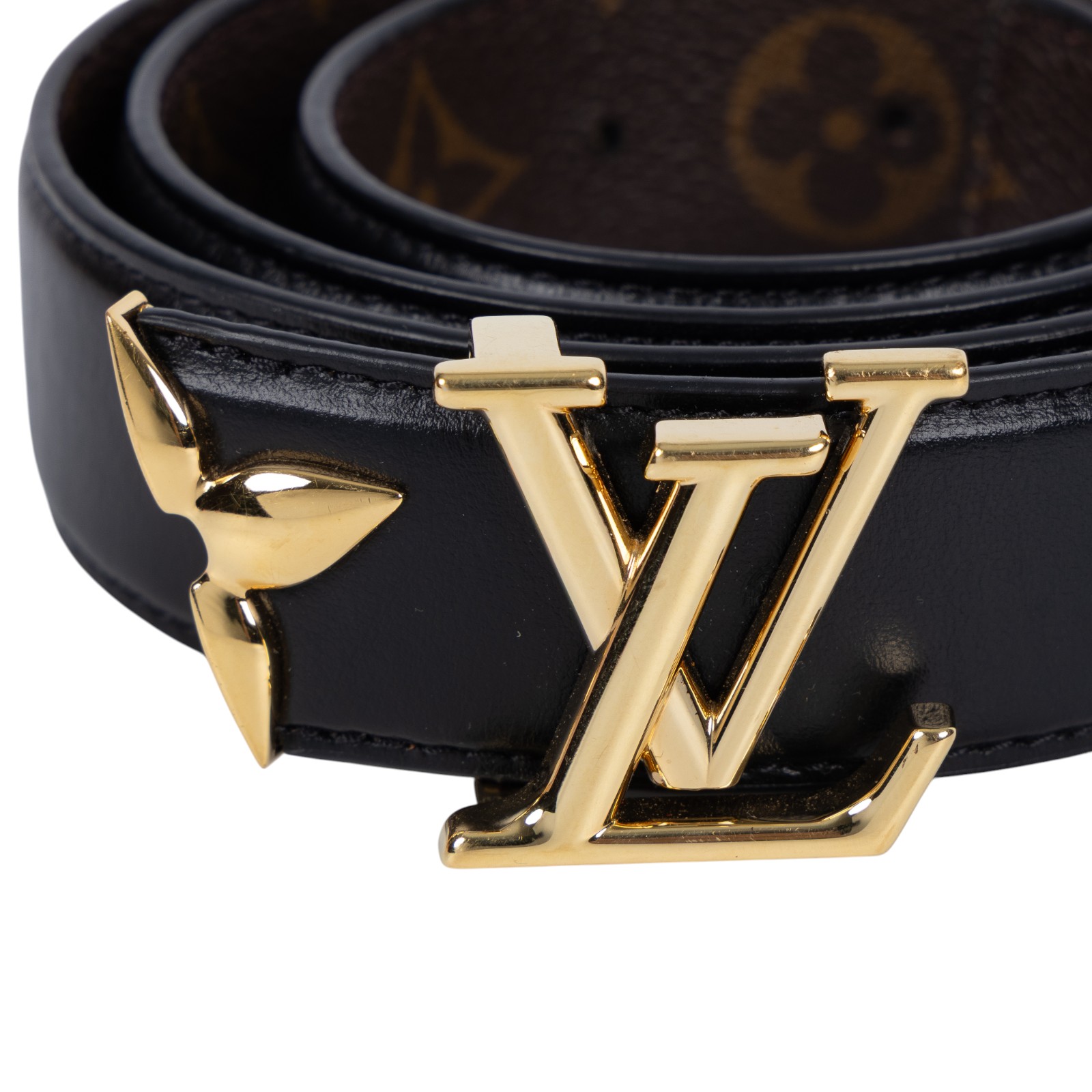 路易威登 LOUIS VUITTON Pretty LV 30毫米 雙面皮帶 M0699W 黑原花雙面皮帶#80 原廠盒子/防塵袋/購買證明