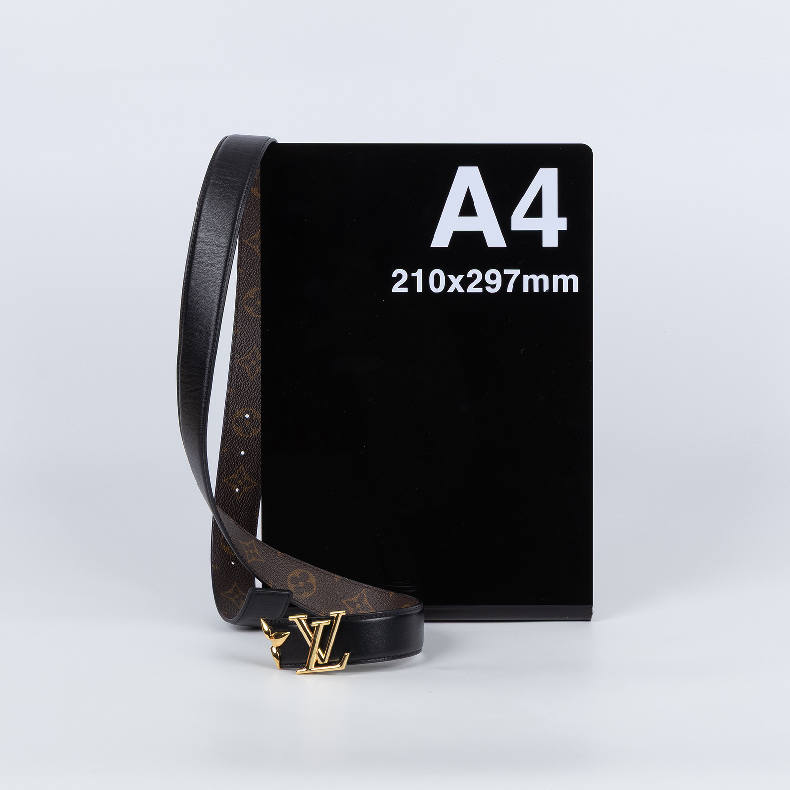 路易威登 LOUIS VUITTON Pretty LV 30毫米 雙面皮帶 M0699W 黑原花雙面皮帶#80 原廠盒子/防塵袋/購買證明