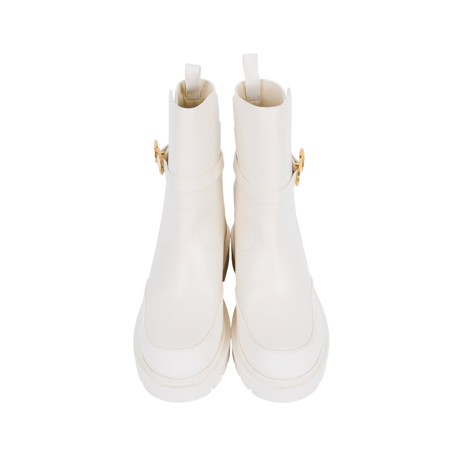 迪奧 CHRISTIAN DIOR 軍靴 中筒 KDI866CRU_36 白CD中筒靴#36 原廠盒子/防塵袋/購買證明