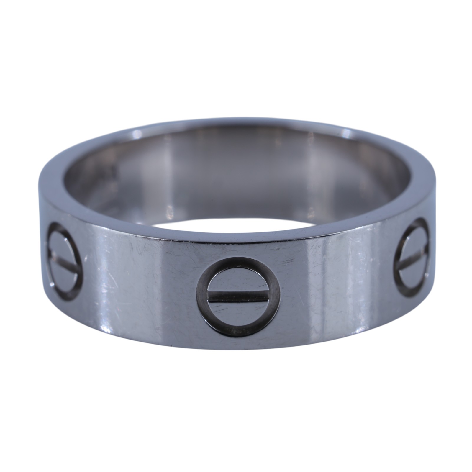 卡地亞 CARTIER Love 戒指 經典款 B4084754 WG LOVE戒指 寬版 #54 原廠盒子2/購買證明