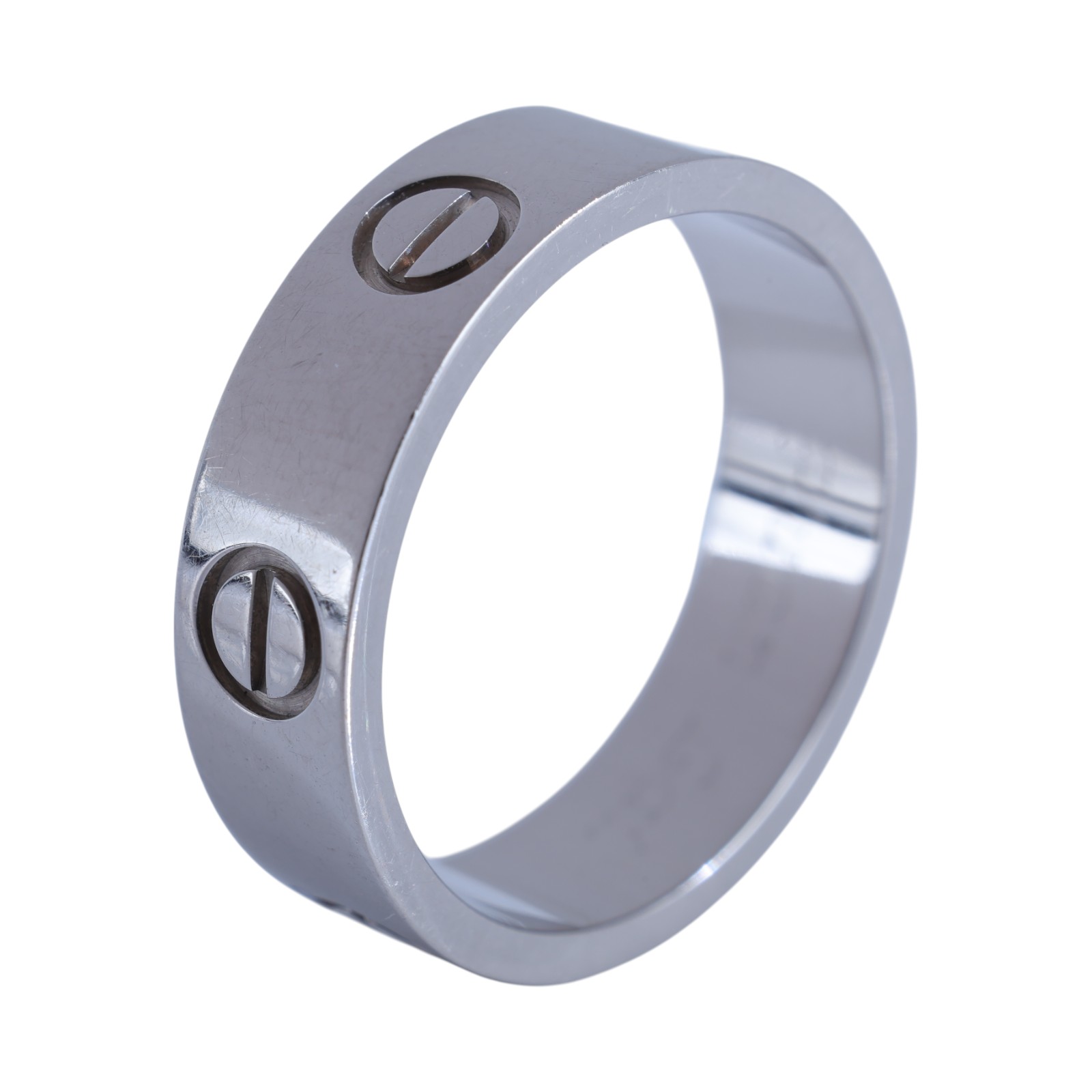 卡地亞 CARTIER Love 戒指 經典款 B4084754 WG LOVE戒指 寬版 #54 原廠盒子2/購買證明