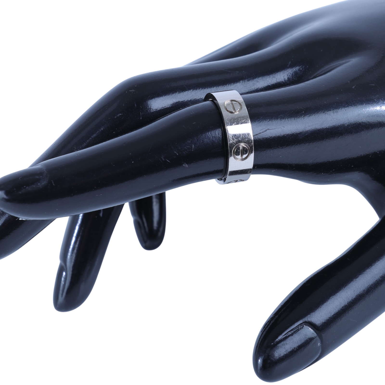 卡地亞 CARTIER Love 戒指 經典款 B4084754 WG LOVE戒指 寬版 #54 原廠盒子2/購買證明