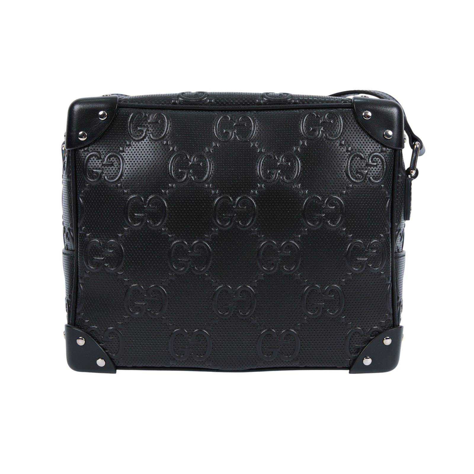 古馳 GUCCI GG  方型 箱包 ‎626363 1W3AN 黑GG壓紋方箱包 防塵袋