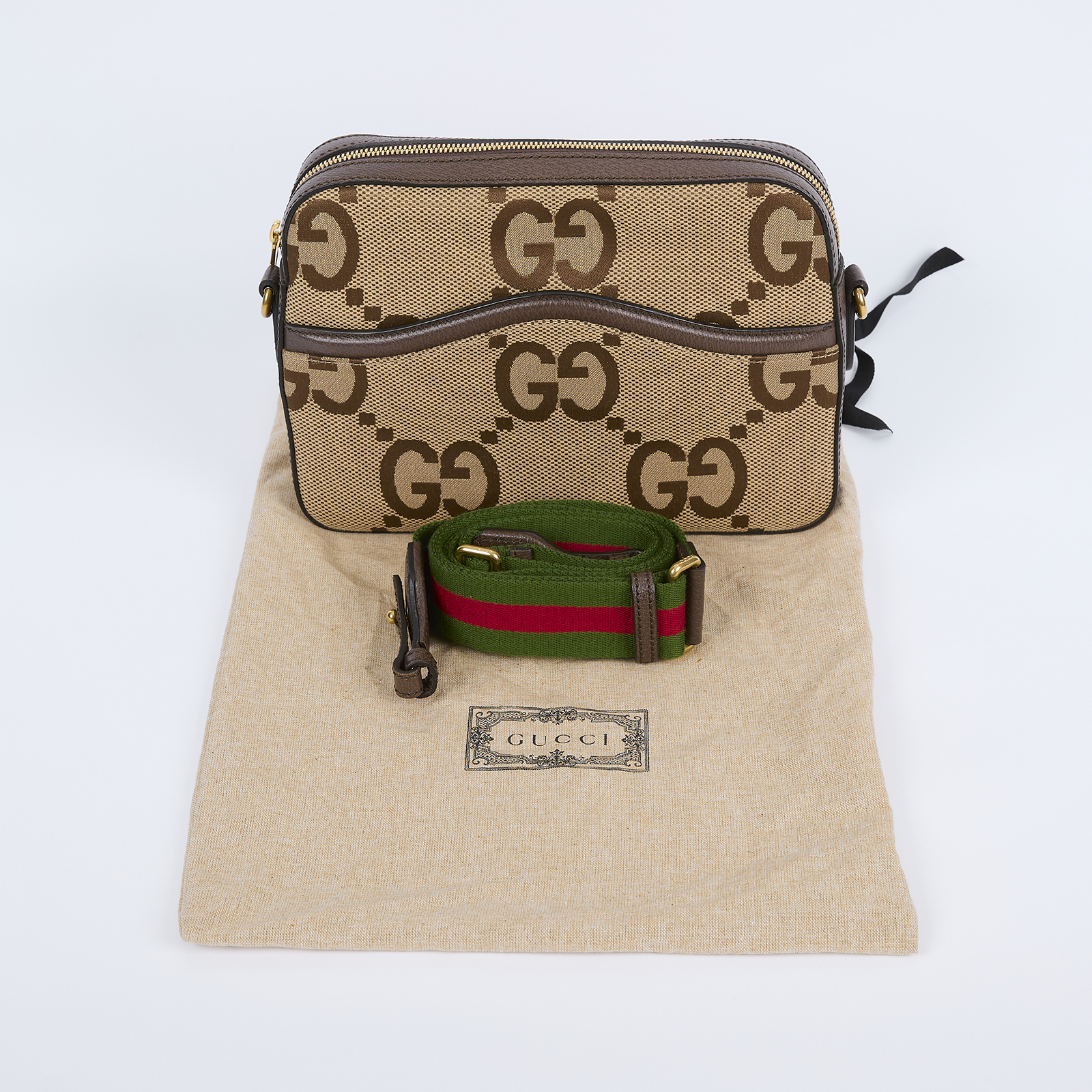 古馳 GUCCI Interlocking G 相機包 675891 UKMDG 帆布GG相機包 防塵袋