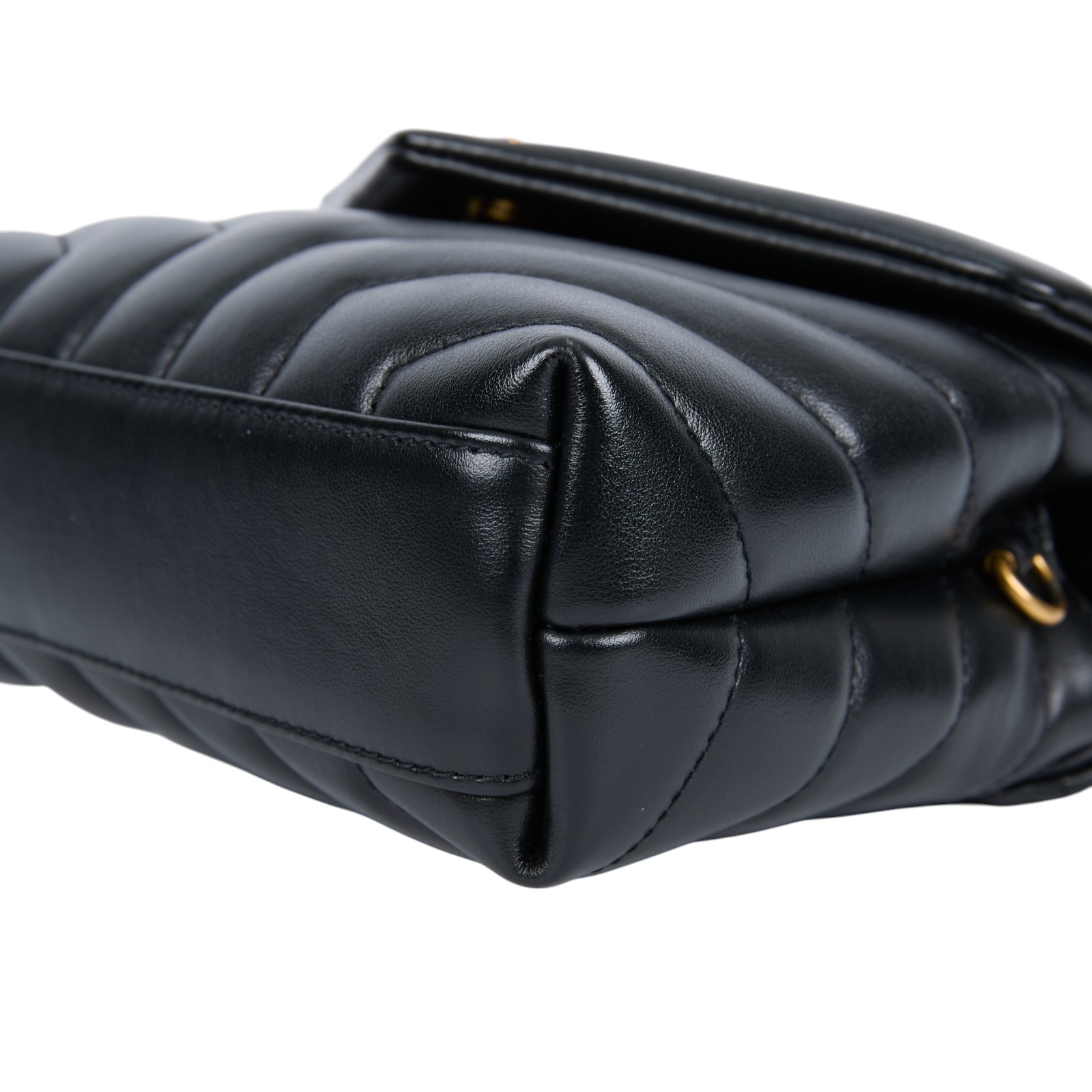 聖羅蘭 YSL SAINT LAURENT Loulou 絎縫 皮革 TOY 手袋 金色五金 467072DV707  原廠盒子/防塵袋/背帶