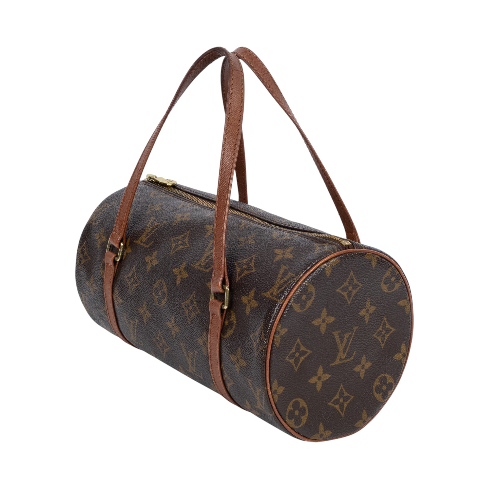 路易威登 LOUIS VUITTON Papillon 26 老花 圓筒 手提包 M51366 原花PAPILLON26 防塵袋