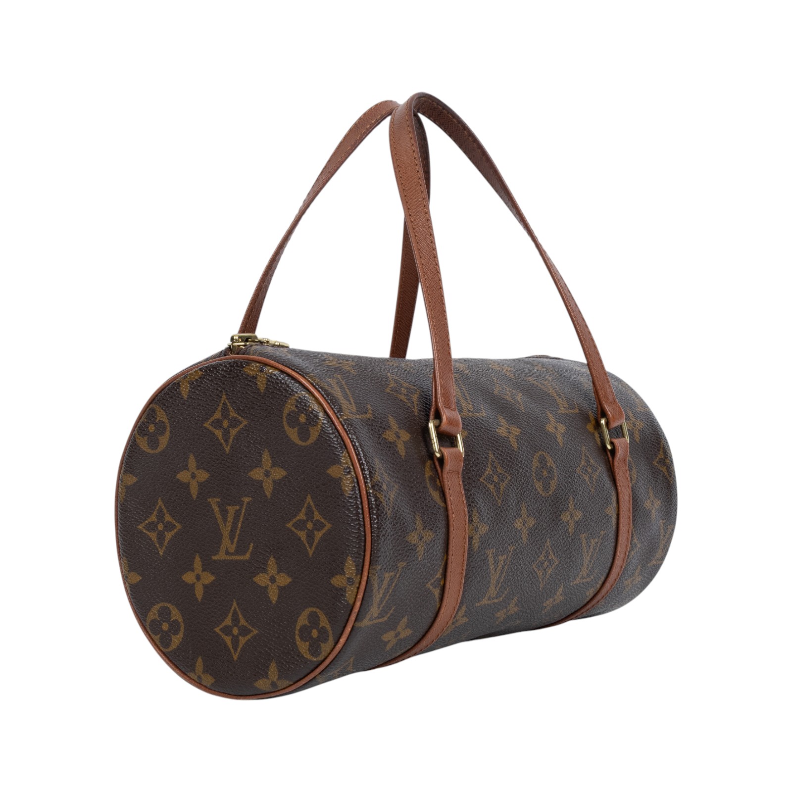 路易威登 LOUIS VUITTON Papillon 26 老花 圓筒 手提包 M51366 原花PAPILLON26 防塵袋
