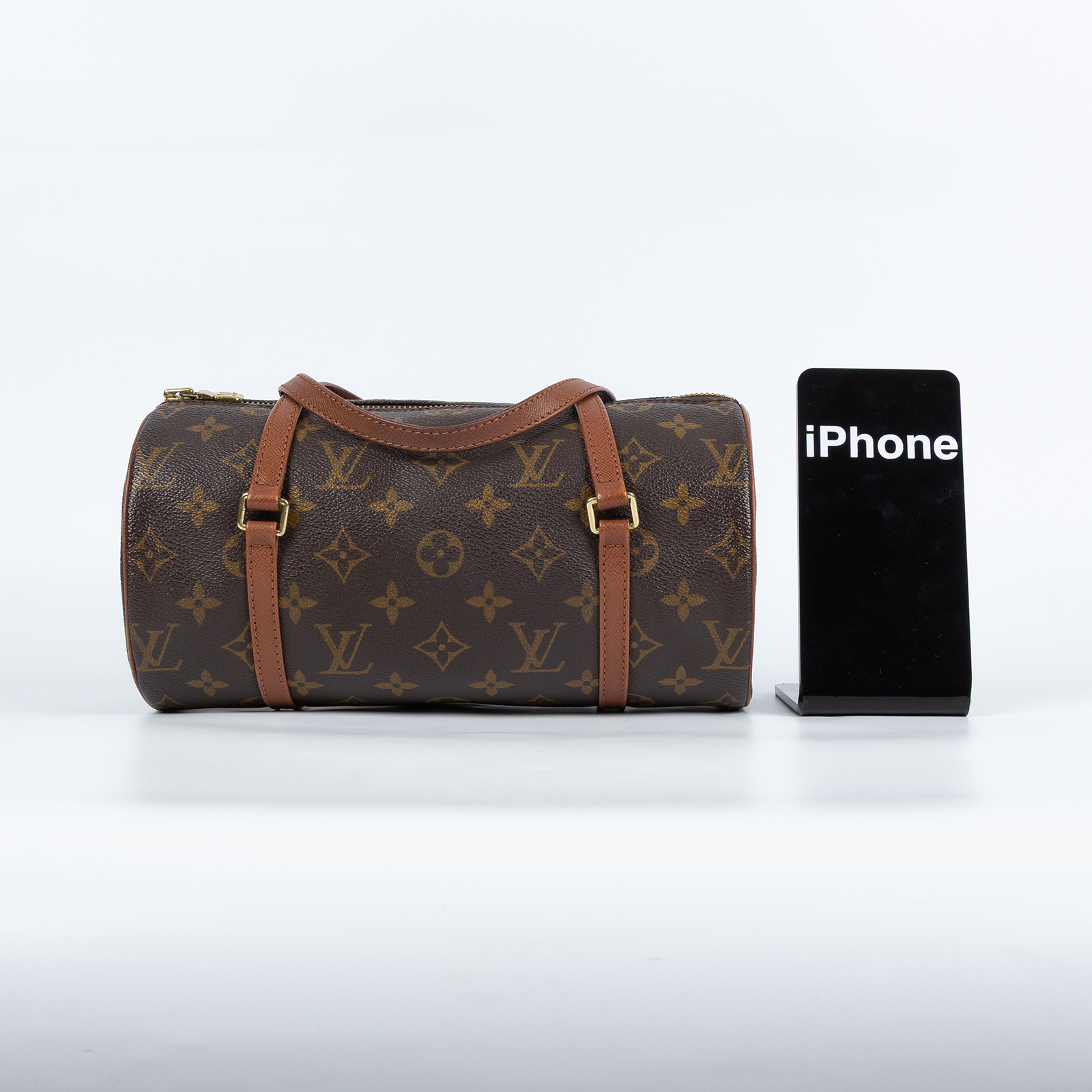 路易威登 LOUIS VUITTON Papillon 26 老花 圓筒 手提包 M51366 原花PAPILLON26 防塵袋