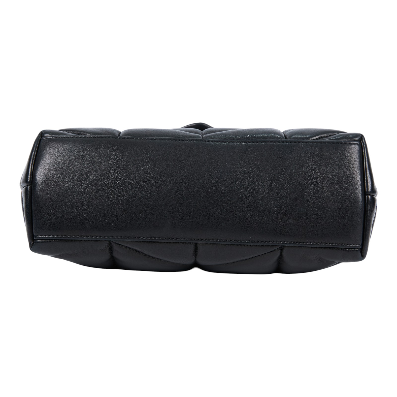 聖羅蘭 YSL SAINT LAURENT Puffer 絎縫納帕皮包 小型 5774761EL00 黑銀PUFFER SMALL 原廠盒子/防塵袋/購買證明