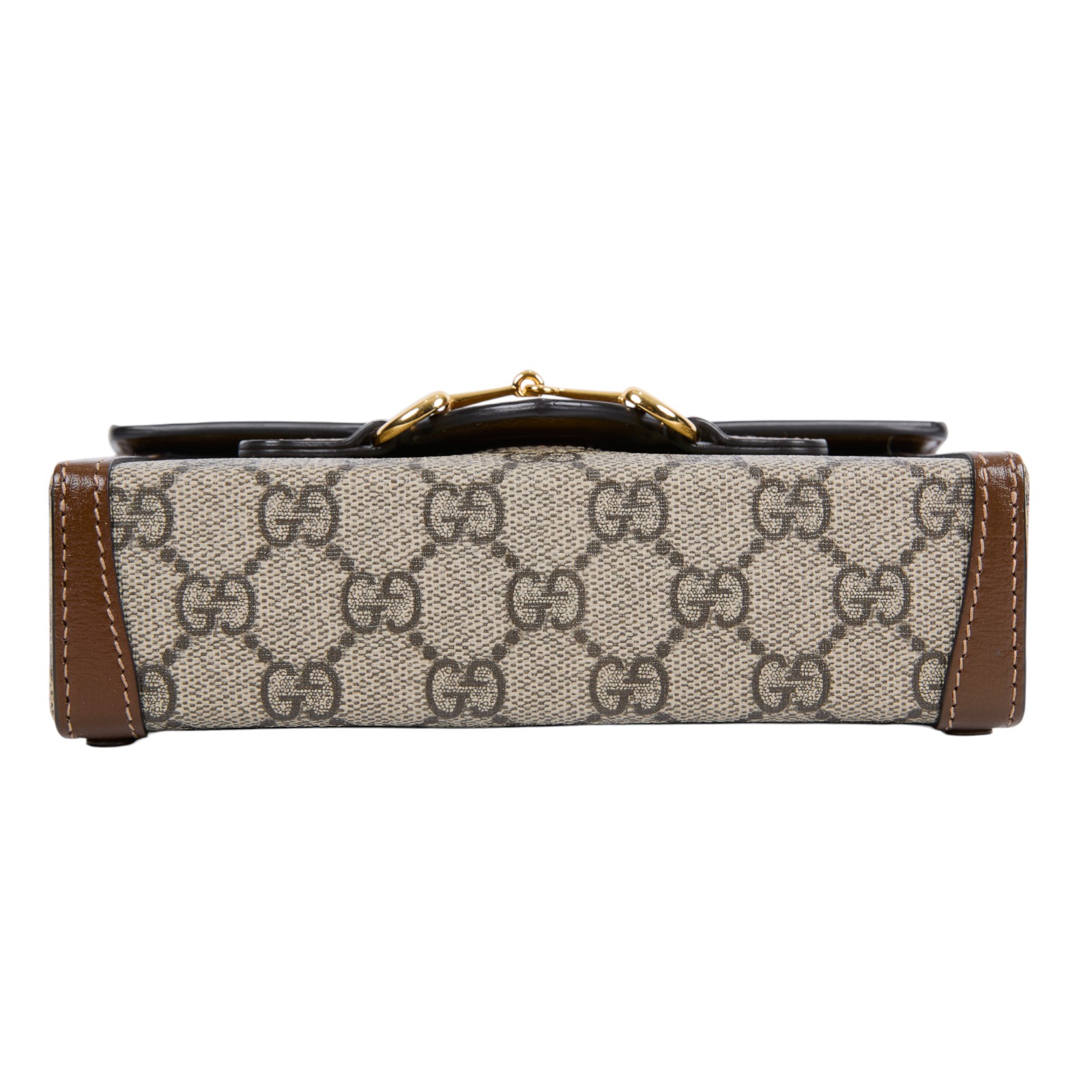 古馳 GUCCI Horsebit 1955 馬銜扣 迷你袋 斜背包 烏木色 699296 92TCG  原廠盒子/防塵袋/購買證明