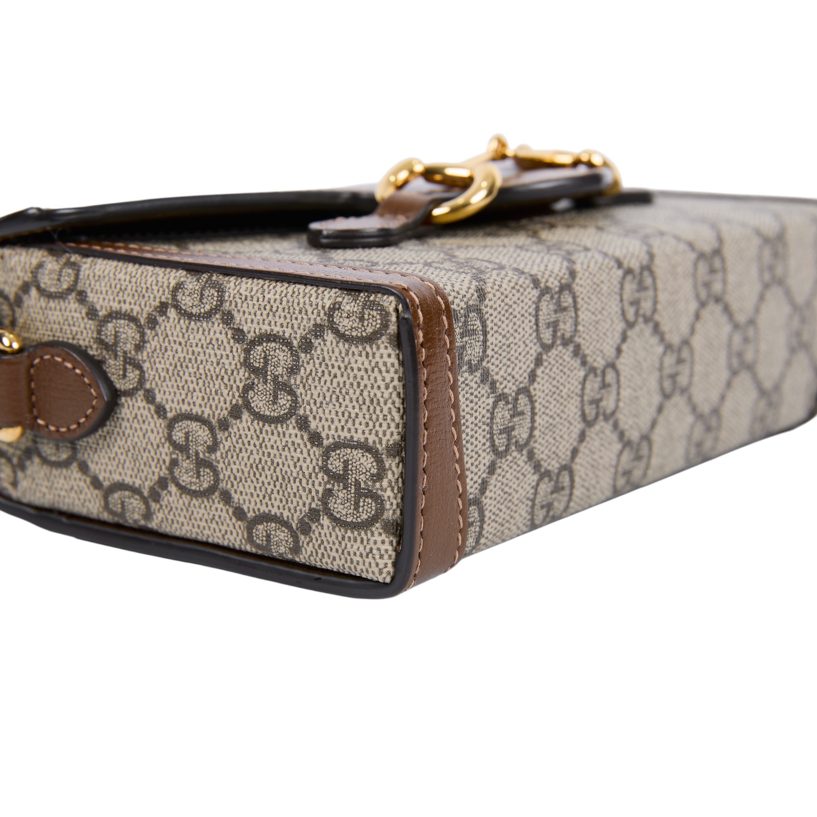 古馳 GUCCI Horsebit 1955 馬銜扣 迷你袋 斜背包 烏木色 699296 92TCG  原廠盒子/防塵袋/購買證明