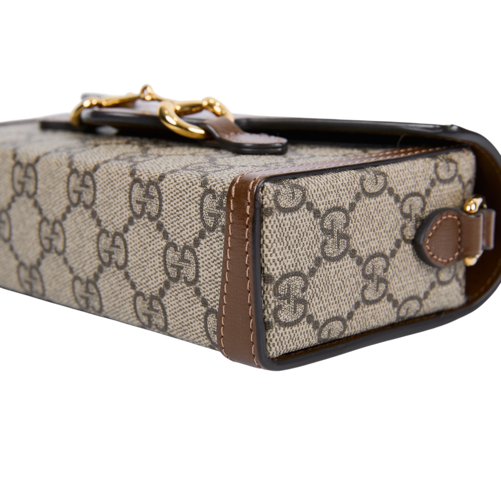 古馳 GUCCI Horsebit 1955 馬銜扣 迷你袋 斜背包 烏木色 699296 92TCG  原廠盒子/防塵袋/購買證明