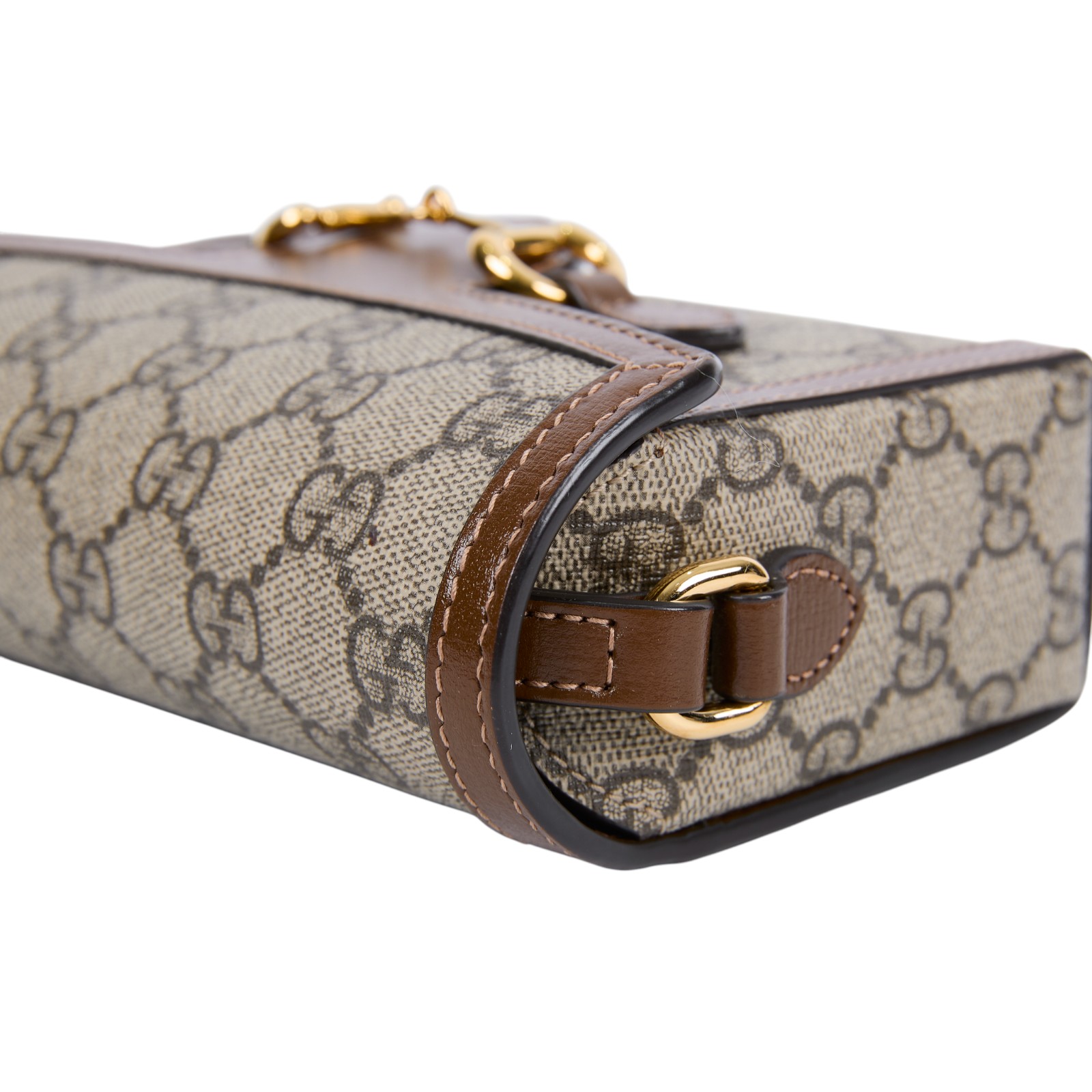 古馳 GUCCI Horsebit 1955 馬銜扣 迷你袋 斜背包 烏木色 699296 92TCG  原廠盒子/防塵袋/購買證明