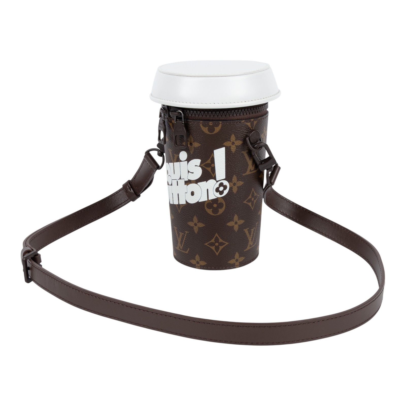 路易威登 LOUIS VUITTON Everyday LV 肩背包 斜背包 M80812 晶片款 原花咖啡杯斜背包 背帶