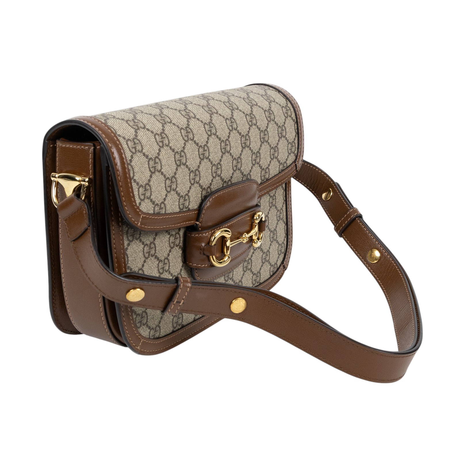 古馳 GUCCI 1955 馬銜扣 肩揹袋 602204 棕1955馬銜包 原廠盒子/防塵袋/購買證明