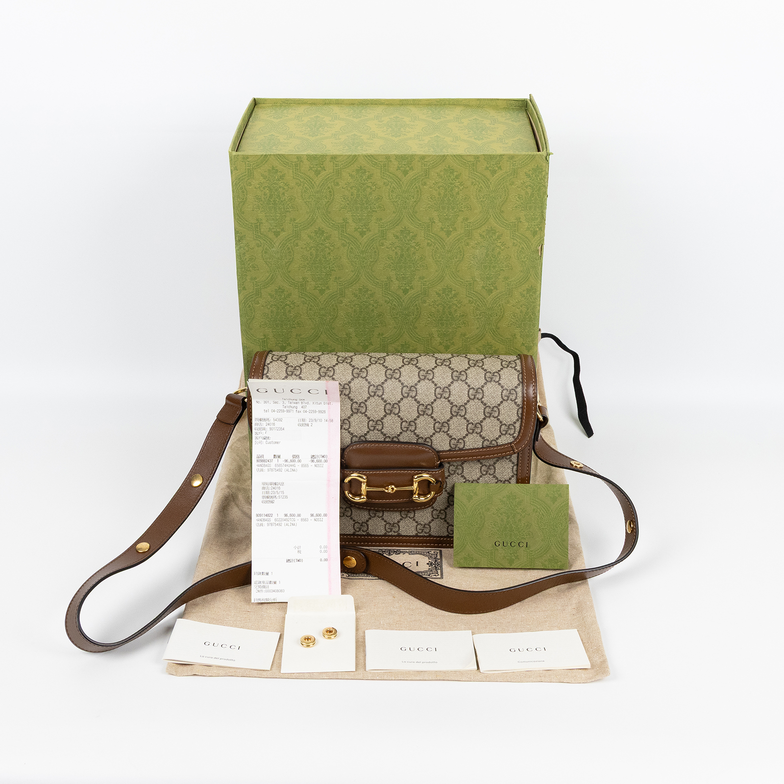 古馳 GUCCI 1955 馬銜扣 肩揹袋 602204 棕1955馬銜包 原廠盒子/防塵袋/購買證明