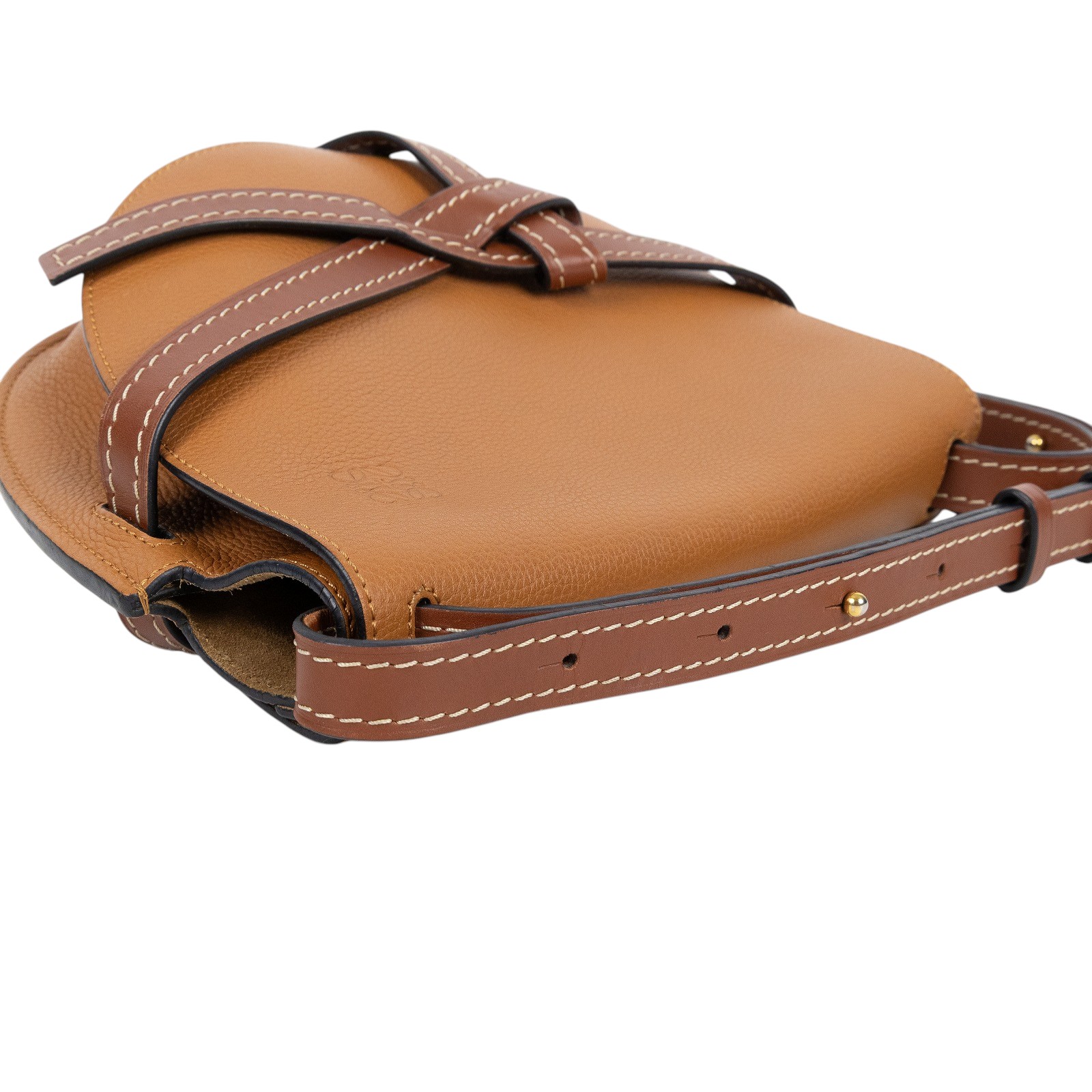 羅意威 LOEWE Small Gate bag 小型 小牛皮 肩背包 321.12.T20 焦糖GATE SMALL 防塵袋/背帶