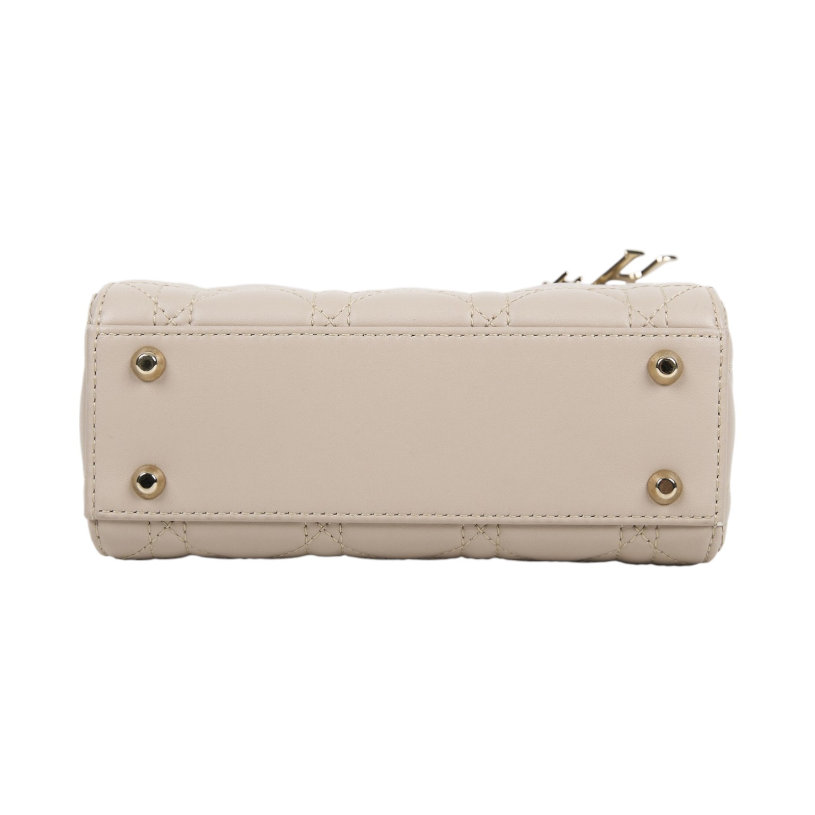 迪奧 CHRISTIAN DIOR Lady Dior 迷你 手提 肩背包 羊皮 M0505ONGE 藕粉LADY DIOR 3X3 原廠盒子/背帶