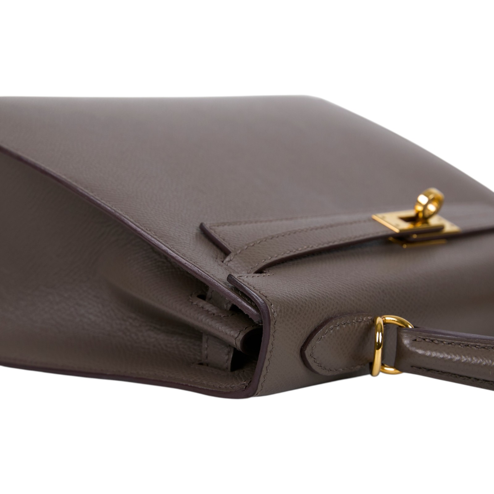 愛馬仕 Hermes Kelly Bag 凱莉包 25 錫器灰 金色五金 H038416CC8F /C011 /8F/GRIS ETAIN  原廠盒子/鎖組/背帶/防塵袋