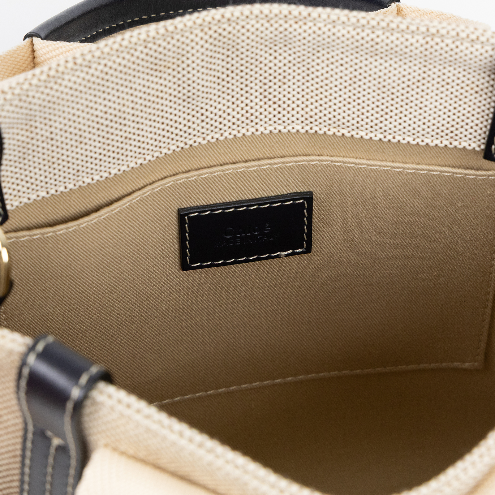 蔻依 CHLOE Woody Small 手提包 肩背包 托特包 CHL23UP873L10247 藍色帆布WOODY 防塵袋/保證卡