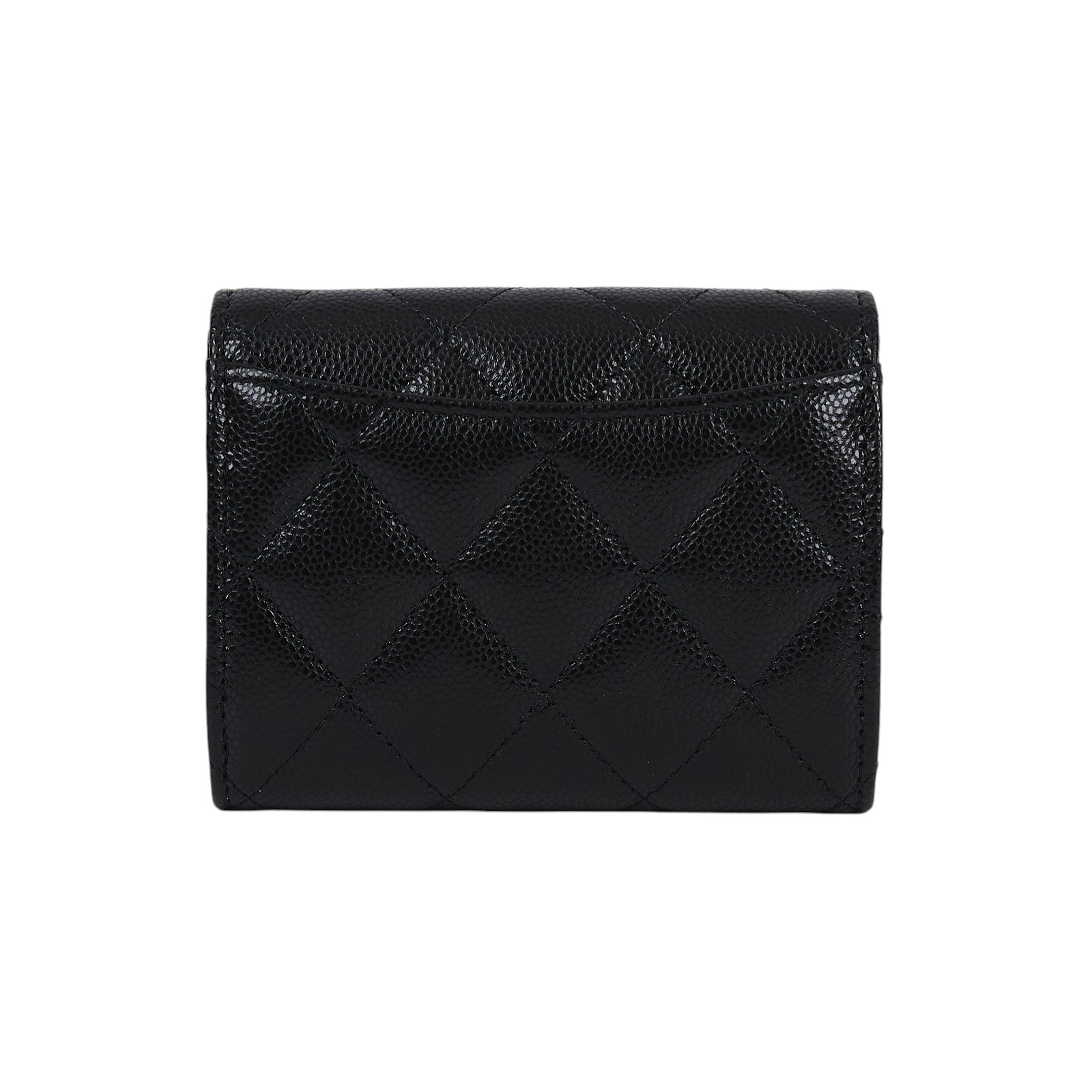 香奈兒 CHANEL 錢包 零錢包 卡夾 AP0220 晶片款 黑金荔枝雙層卡包 原廠盒子/防塵袋