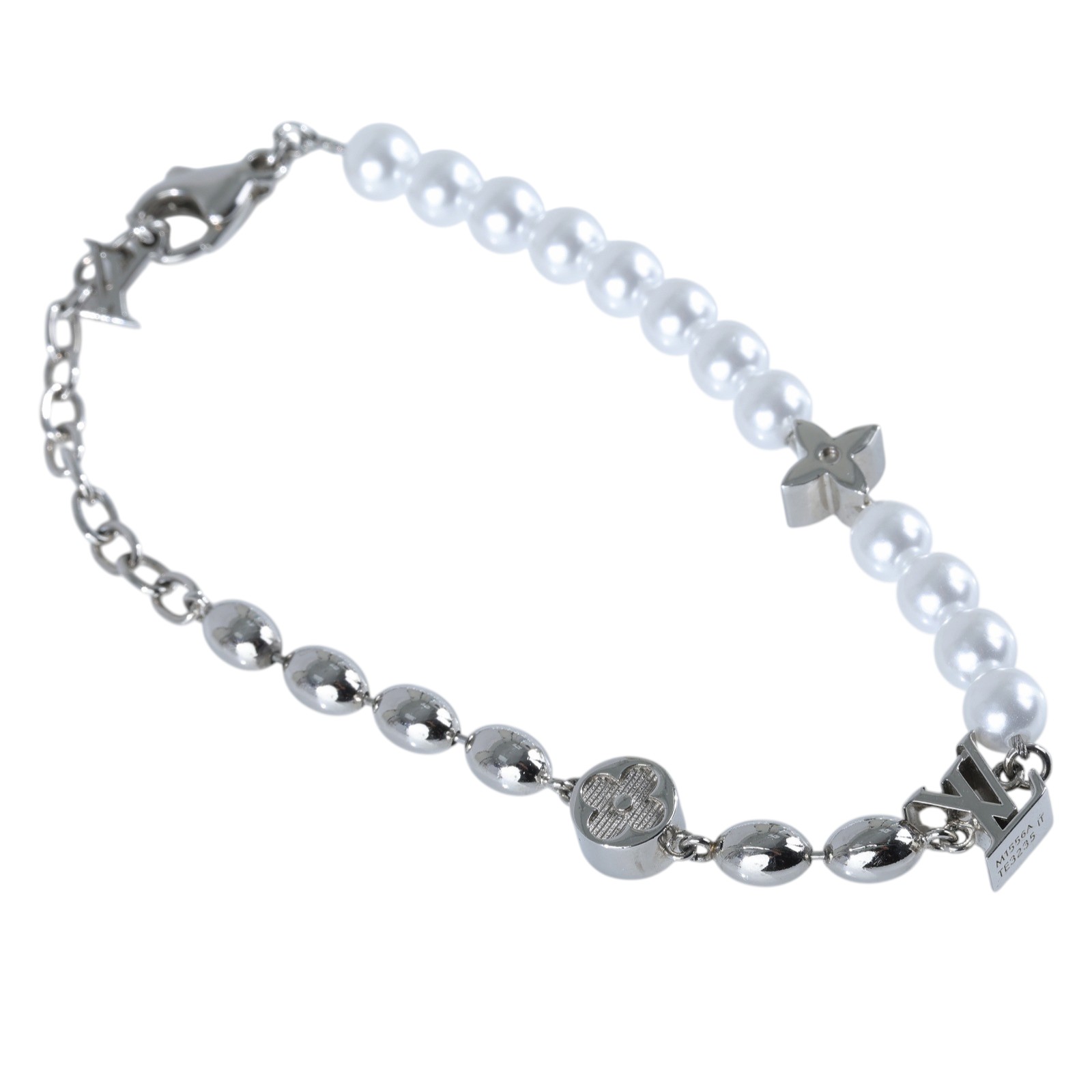路易威登 LOUIS VUITTON Pearls Fusion 手鍊 M1556A Pearls Fusion 手鍊 原廠盒子/防塵袋/購買證明影本