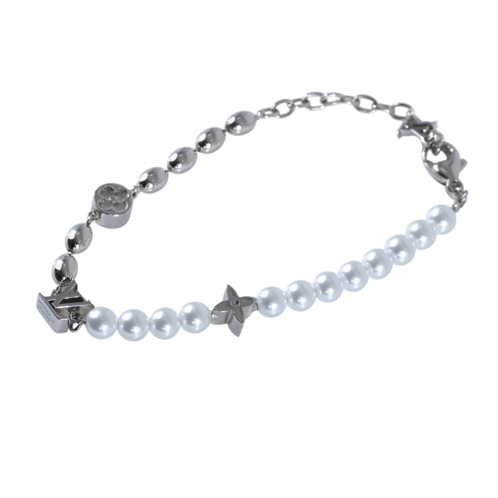 路易威登 LOUIS VUITTON Pearls Fusion 手鍊 M1556A Pearls Fusion 手鍊 原廠盒子/防塵袋/購買證明影本