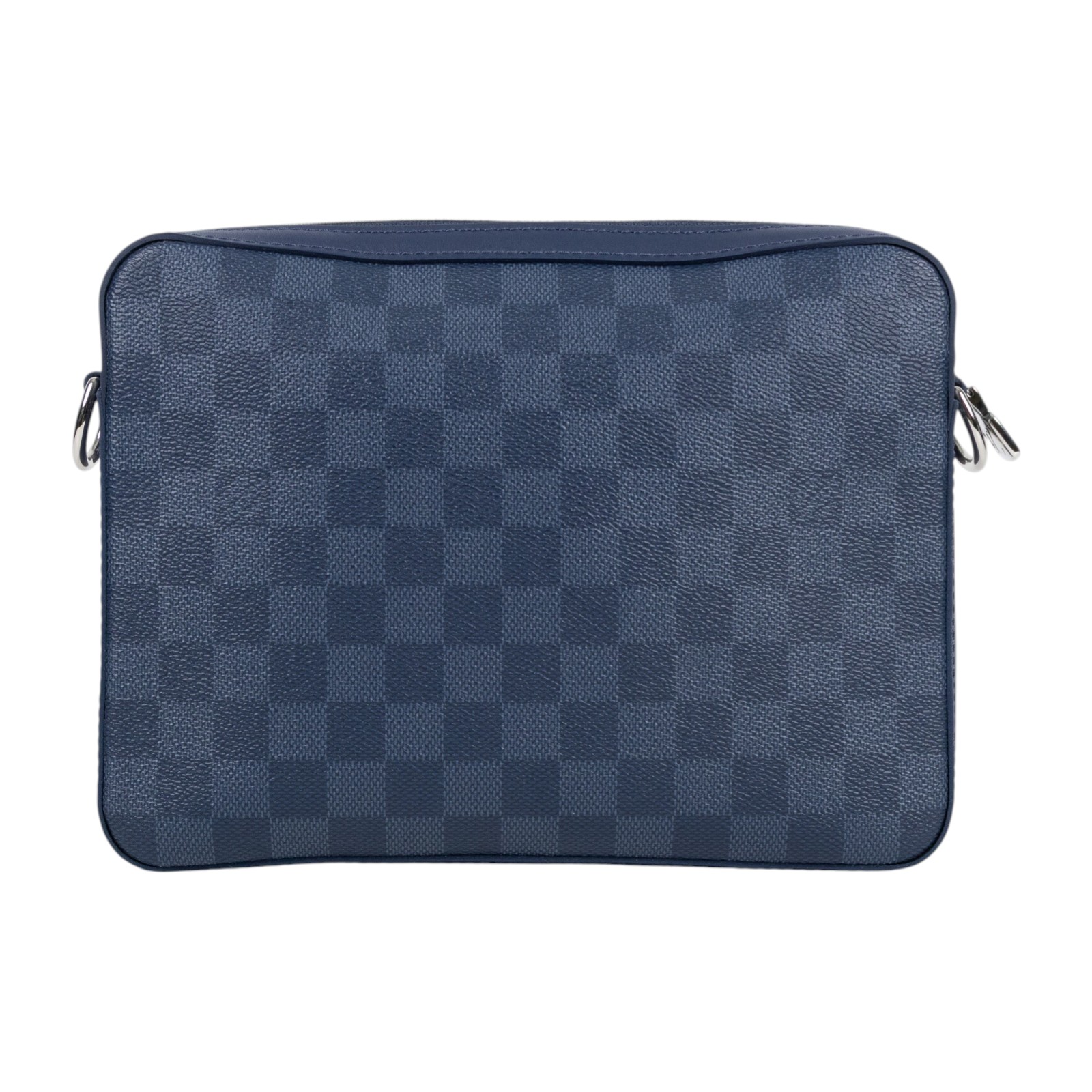 路易威登 LOUIS VUITTON Trio 三合一 郵差包 斜背包 N40438 晶片款 藍棋盤格三合一郵差包 原廠盒子/防塵袋/背帶/內袋2