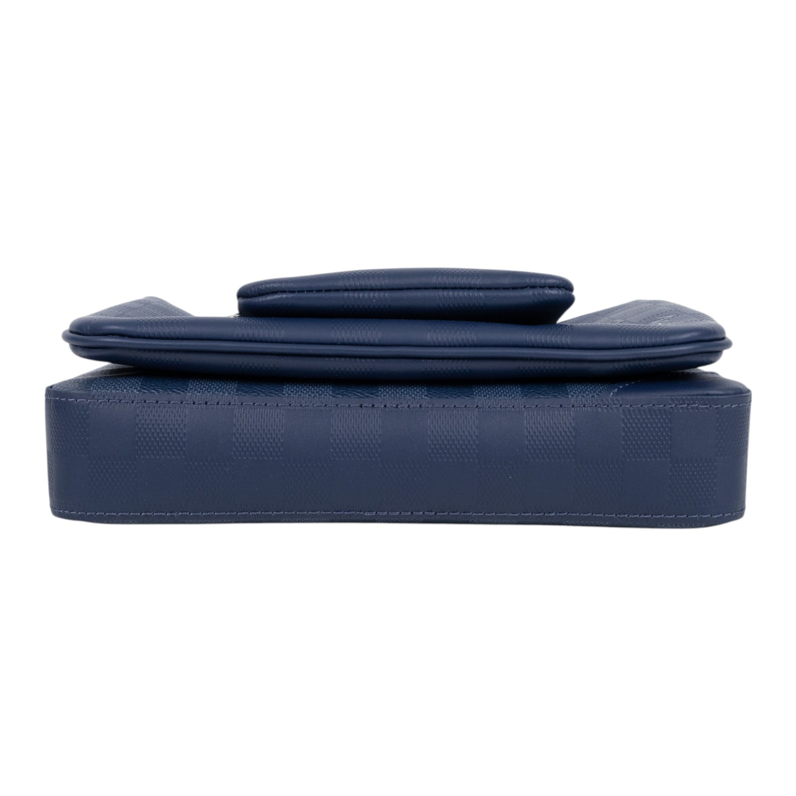 路易威登 LOUIS VUITTON Trio 三合一 郵差包 斜背包 N40438 晶片款 藍棋盤格三合一郵差包 原廠盒子/防塵袋/背帶/內袋2