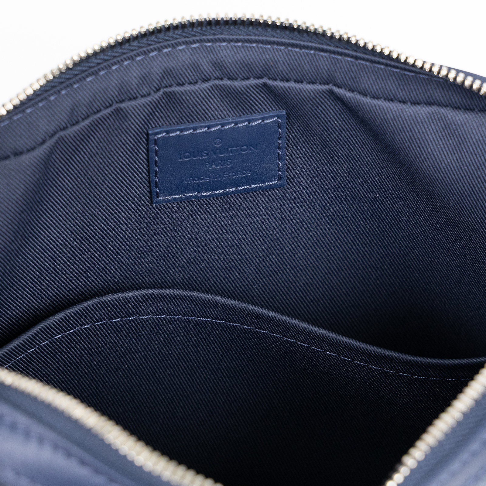 路易威登 LOUIS VUITTON Trio 三合一 郵差包 斜背包 N40438 晶片款 藍棋盤格三合一郵差包 原廠盒子/防塵袋/背帶/內袋2