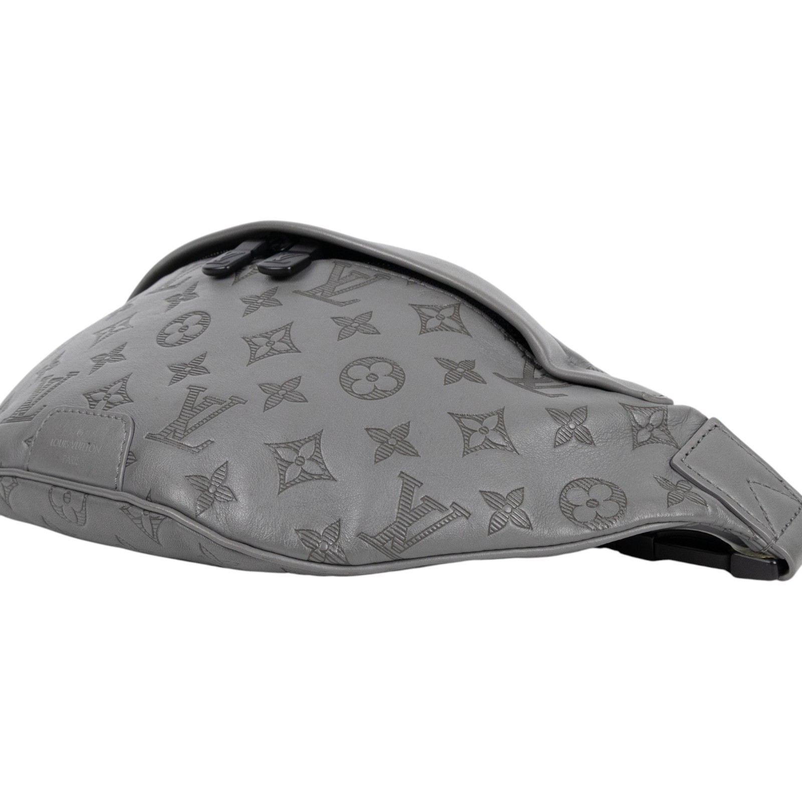 路易威登 LOUIS VUITTON Discovery 腰包 灰色 M46108 晶片款 灰壓紋DISCOVERY腰包 原廠盒子/防塵袋/購買證明