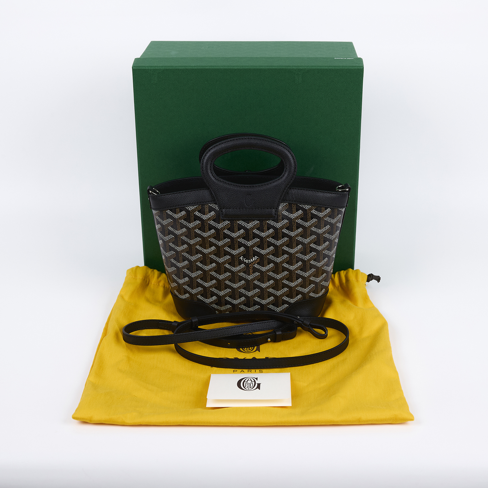 高雅德 GOYARD Beluga Mini 迷你 手提包 BELUGAMINTY 黑色BELUGA MINI 原廠盒子/防塵袋