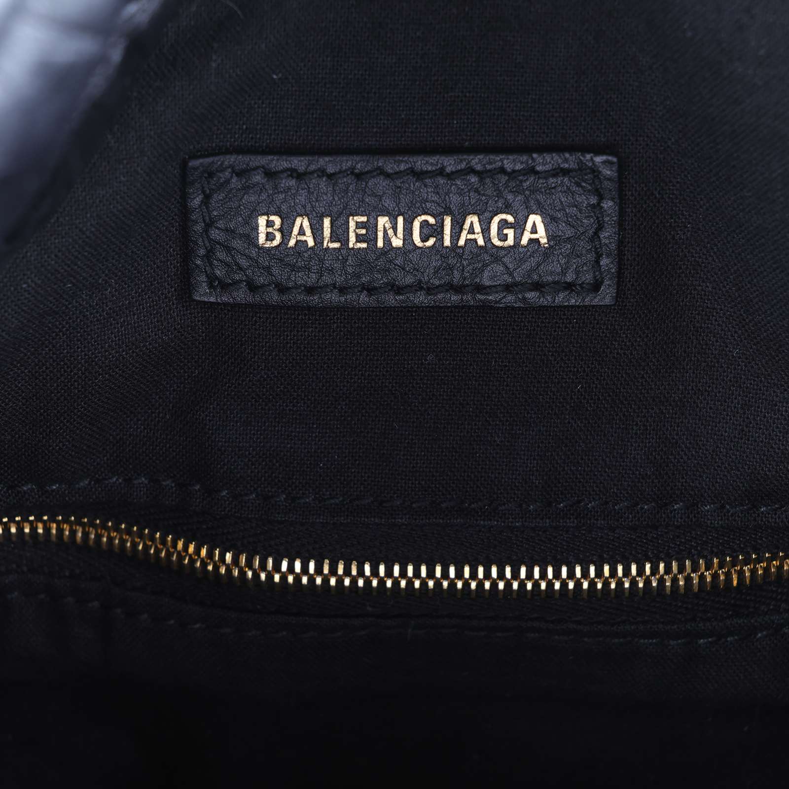 巴黎世家 BALENCIAGA Crush 束口購物包 中型 742941210IT 黑金CRUSH托特包 中號 無附屬品
