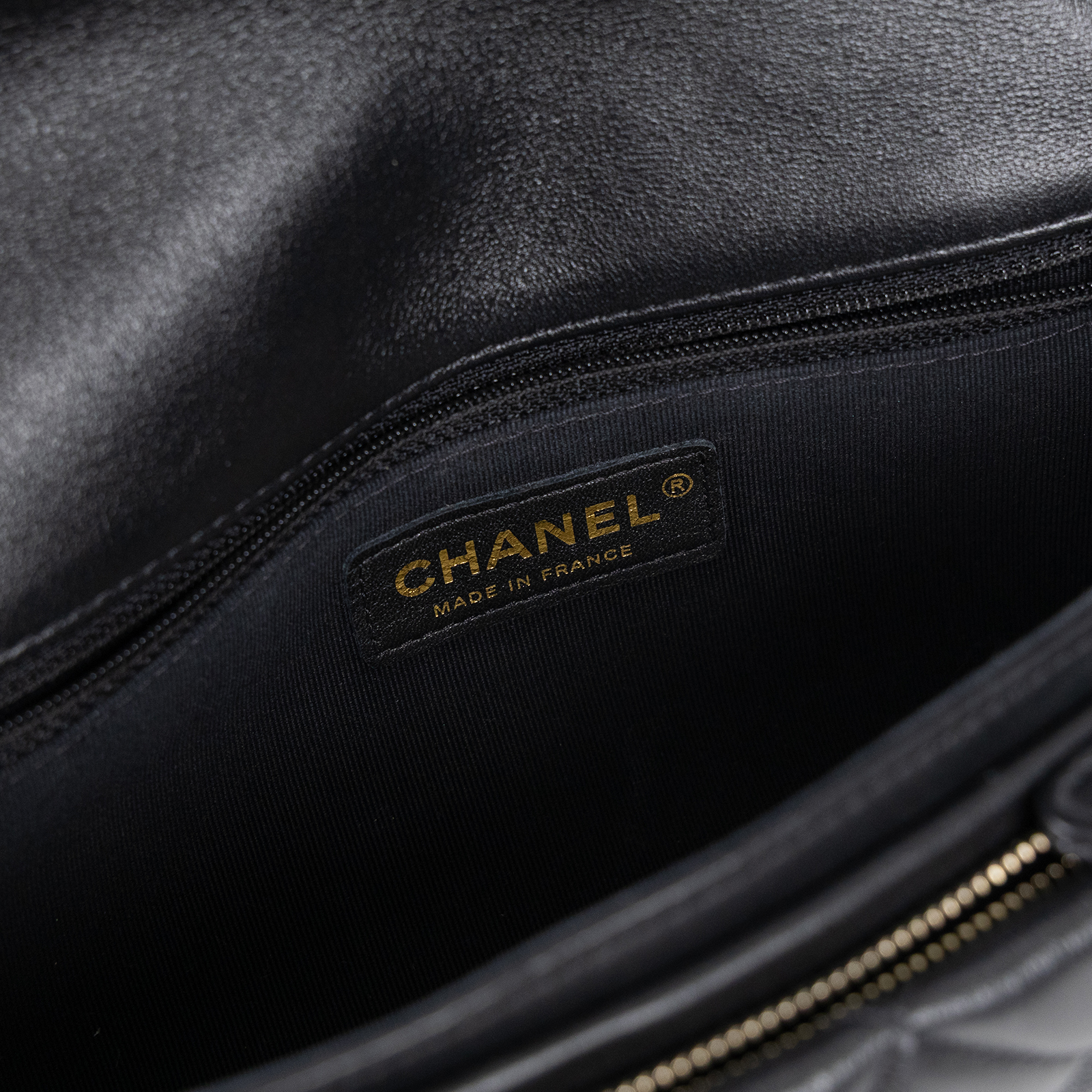 香奈兒 CHANEL CF 口蓋包 菱格紋 皮穿鍊 肩背包  晶片款 黑金雙C多層單肩鍊包 無附屬品