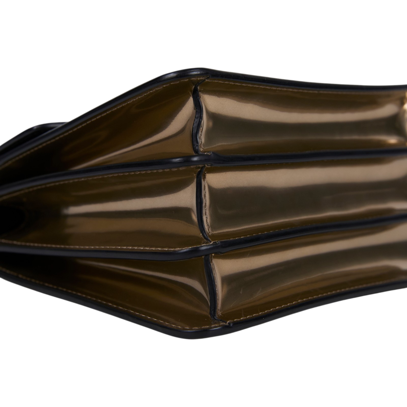 寶格麗 BVLGARI Serpenti Forever 口蓋包 284802 金屬色風琴兩用包 背帶/鏡子/雨衣