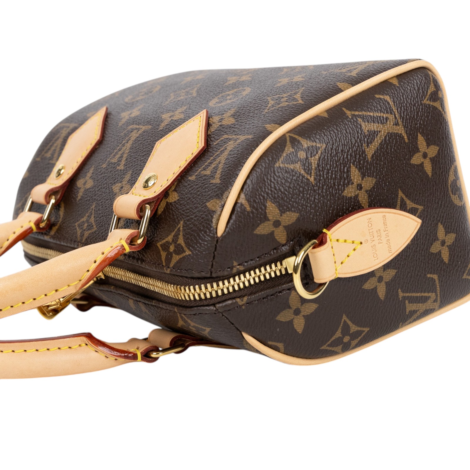 路易威登 LOUIS VUITTON Speedy Bandoulière  20 原花 手提 斜背 波士頓包 黑色 M46234 晶片款  無附屬品(缺鎖組)