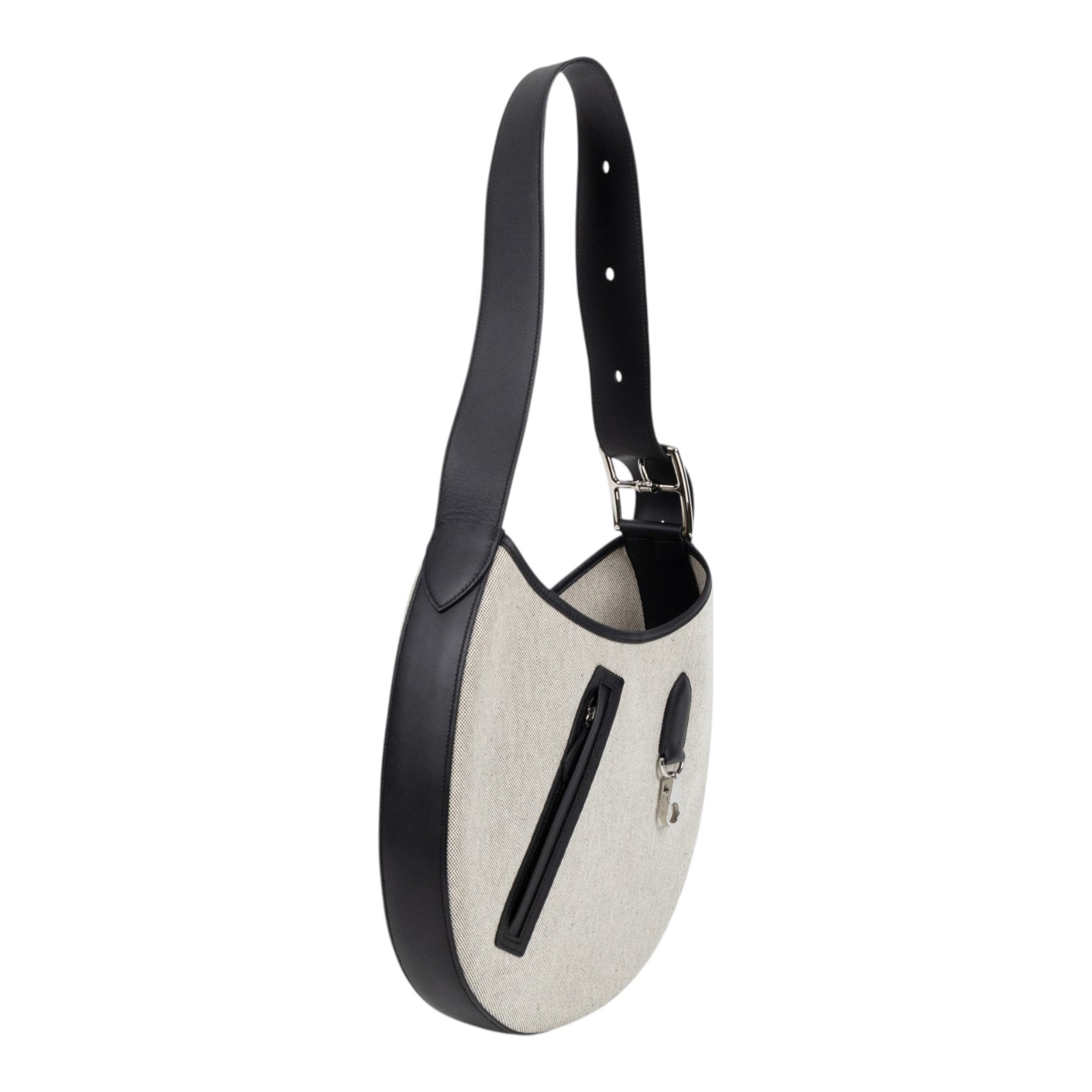 愛馬仕 Hermes Arcon 肩背包 H084853CKAB W刻 黑帆布ARCON SWIFT 防塵袋