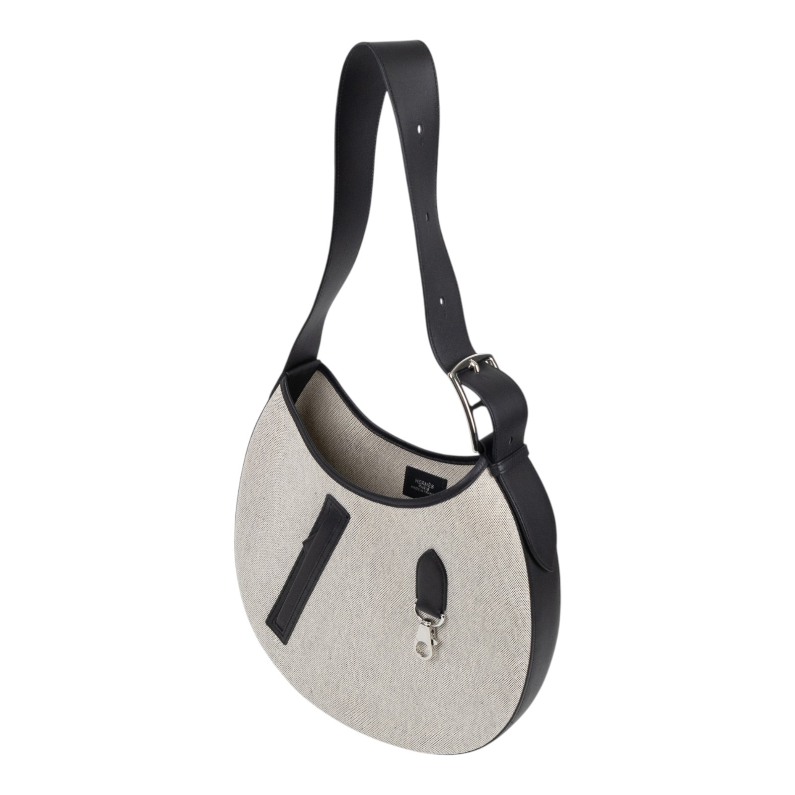 愛馬仕 Hermes Arcon 肩背包 H084853CKAB W刻 黑帆布ARCON SWIFT 防塵袋