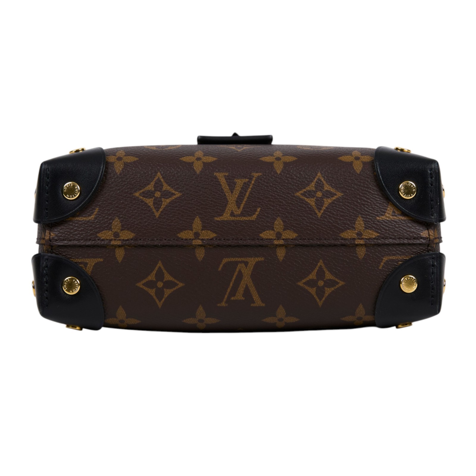 路易威登 LOUIS VUITTON Petite Malle Souple 經典帆布 拉鍊 手提 斜背包 M45571 晶片款  防塵袋